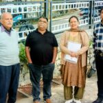 गीता कुंमाई द्वारा अधिकारीयों साथ किया गया झूलाघर क्षेत्र में निरीक्षण कार्य