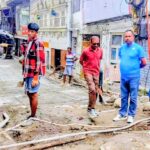 लंढौर बाजार भू-घसाव को लेकर पालिकाध्यक्षा ने दो दिन लगातार किया स्थलीय निरीक्षण