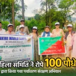 अखिल भारतीय महिला समिति मसूरी शाखा ने रोपे 100 औषधीय और छायादार पौधे, पर्यावरण संरक्षण का लिया संकल्प
