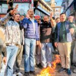 भाजपा मसूरी मंडल ने फूंका अखिलेश यादव का पुतला, माफी की मांग